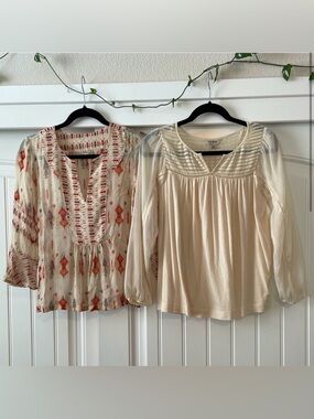 Set of 2 Lucky Brand blouses, size
XS